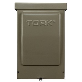 Tork Nsi 2 Circuit Pool Digital Time Switch with 3 While-in-Use Gfci Outlets Pp-10R-E-Gfci - Beige