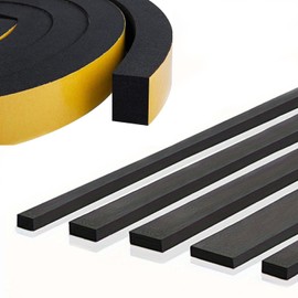 The Most Complete Size Gap Tape, High Density Sponge, Draft Prevention, Waterproof, For Doorway, Entryway, Door, Window, Gap Prevention, Length 1.2 ft (3 m), Width 0.8 x Thickness 0.4 inches (3 m),
