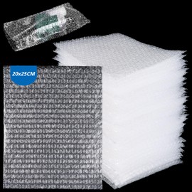 CYEER Pack of 100 Bubble Wrap Bags 20 x 25 cm, Bubble Wrap Bags, Bubble Wrap Bags, Bubble Wrap Packaging Material for Shipping Packaging, Shockproof Padding