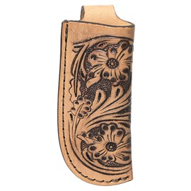 Large Hilason Western Floral Stylish Design Geniune Leather Knife Holder