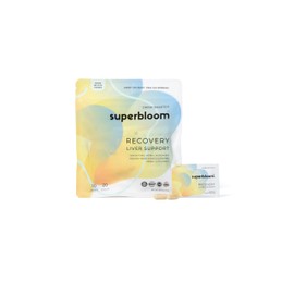 superbloom Recovery Liver Support | Liver Detox with DHM, Turmeric, Milk Thistle | 10 Sachets, 20 Capsules | Enjoy The night, Own The Morning