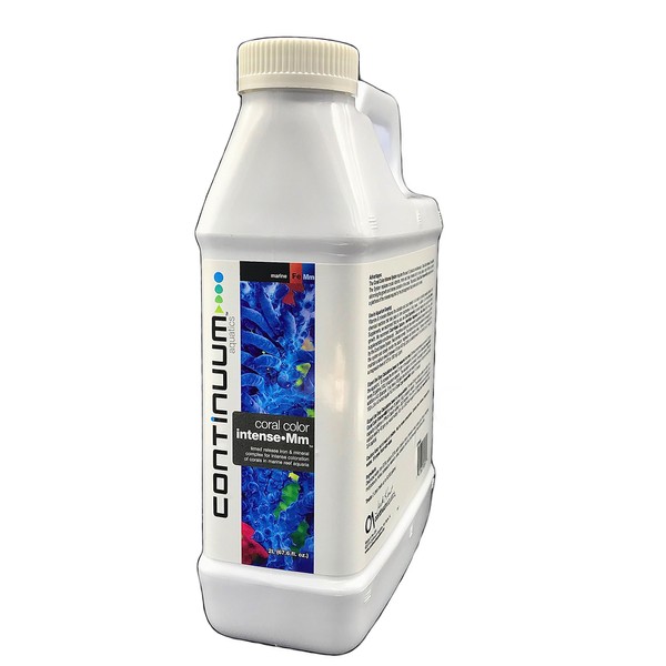 Continuum Aquatics Coral Color Intense Mm, timed release iron & mineral complex for intense coloration of corals in marine reef aquaria, 2 Liter