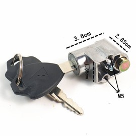 coinbuylot - Bloqueo de Seguridad para batería de Bicicleta eléctrica con 2 Llaves