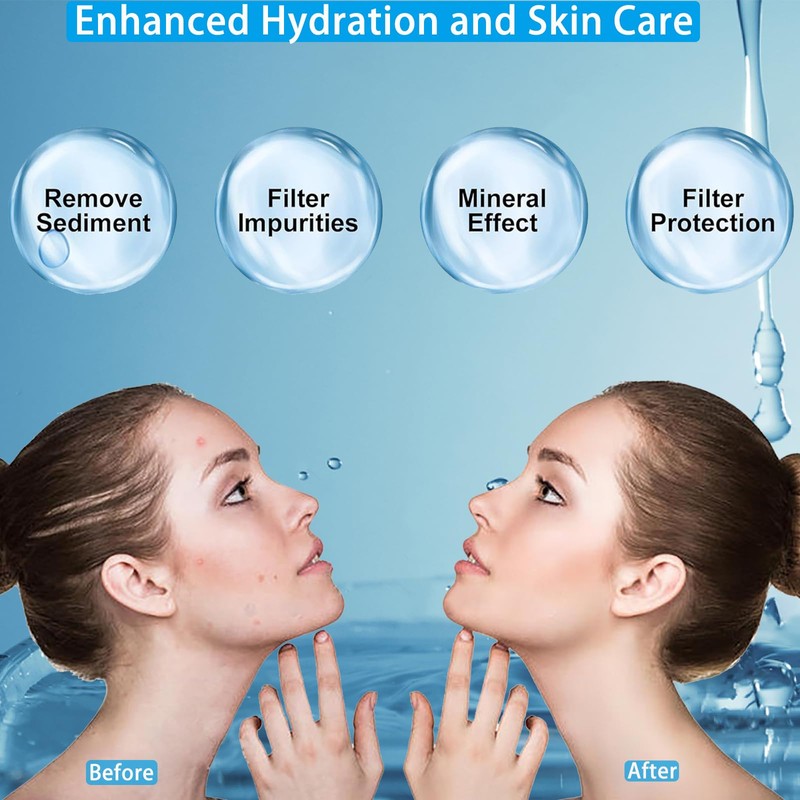Katezon Filtered Shower Head, High Pressure Showerhead with Filter for