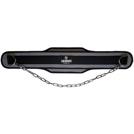 Sedroc Weighted Dip Belt with Chain for Weight Lifting Powerlifting Gym Training (Gray)