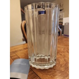 Marquis by Waterford Oval Glass Vase - 8 in, New , Japan, Clear