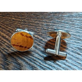 "Handmade" Cork Cufflinks - Handmade Recycled Wine Cork Cuff Links