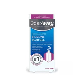 ScarAway Medical-Grade Silicone Scar Gel Diminishing New & Old Scars 0.35 Oz