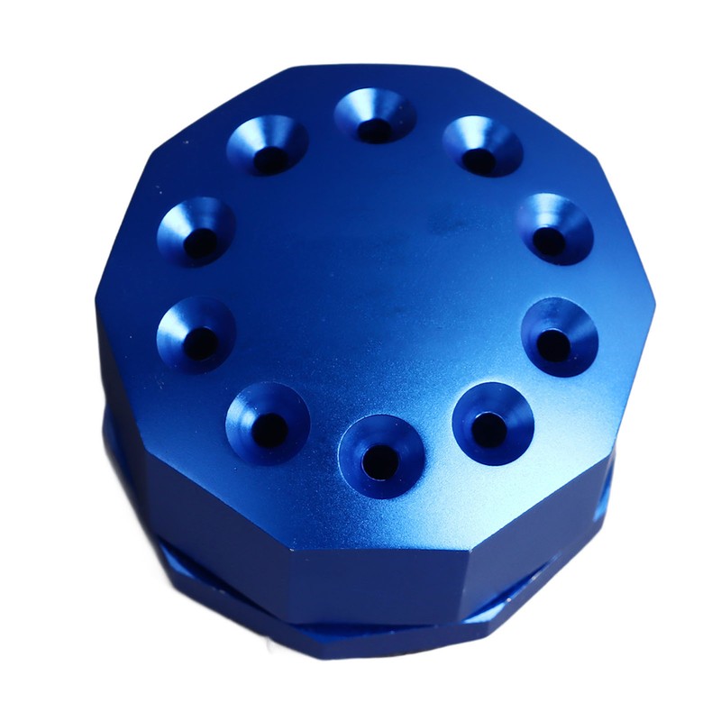 Screwdriver Storage Rack 10 Holes Aluminum Alloy Rotating Screwdriver Organizer