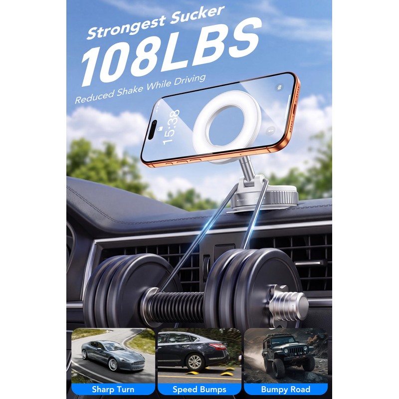IKG Supporto Magnetico Cellulare Auto, Supporto Telefono Auto per Magsafe