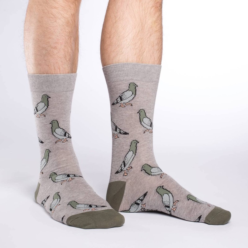 Good Luck Sock Men's Pigeon Socks, Big & Tall, Shoe