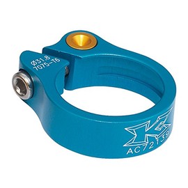 KCNC Bicycle Lightweight Seatpost Clamp Rhodolite Titanium Bolt 31.8MM Blue