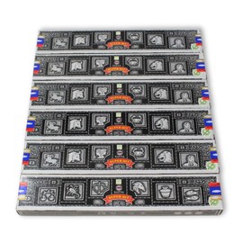 6 Packs Original Satya Superhit Incense Sticks Hand Rolled Fine Quality Incense for Purification, Relaxation, Positivity, Yoga, Meditation - Incense 15g Box Nag Champa Agarbatti