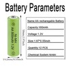 Lombaour AA 800mAh 1.2v Rechargeable Batteries,Double A High Capacity 1.2V