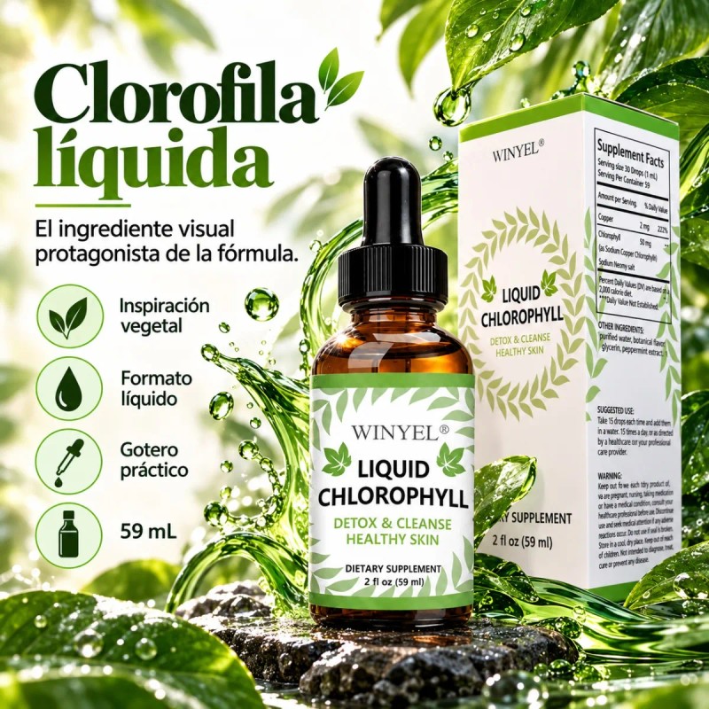 Liquid Chlorophyll Advanced Green Supplement