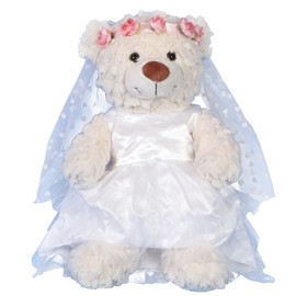 Bride - Wedding Dress - Teddy Outfit Clothing (40 cm Teddy Outfit Clothing)