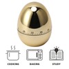 Manual Timer, ABS Egg Model Mechanical Timer for Kitchen (Gold)