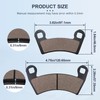 OCEAIR Front&Rear Brake Pads for Polaris Ranger XP 1000 2018-2023