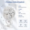 S-noilite Claw Clip Messy Bun Hair Pieces Tousled Updo Fake