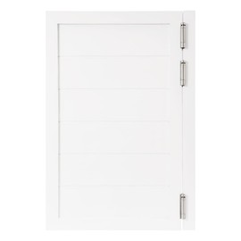 Swinging Doors Cafe Doors, Pine Wood Saloon Door with Hinges, Interior Wood Cafe Door for Cafes, Shopping Malls, Restaurants, Bars, Kitchens(White, 23.6x35.4in)