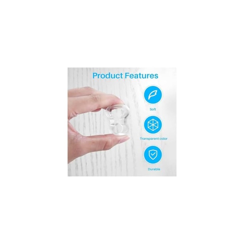 10 Pack Topes para Manijas de Puertas Protector Pared Goma
