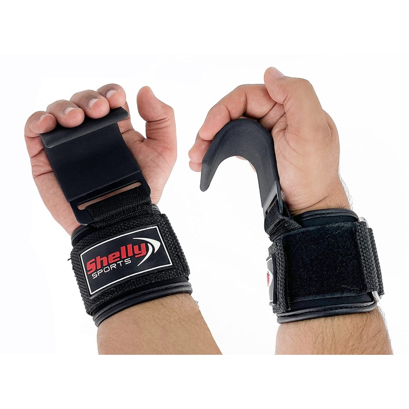 Shelly Weight Lifting Hooks Heavy Duty Lifting Straps for Pull