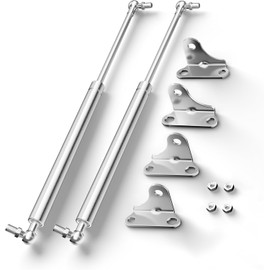 Vepagoo 20 inch 150Lb/667N Stainless Steel Gas Struts Shock for Boat Hatch, Marine Spring Prop Lift Support with Brackets for RV Bed Cabinet Trap Door Storage Box Lid, 2pcs (1pair)