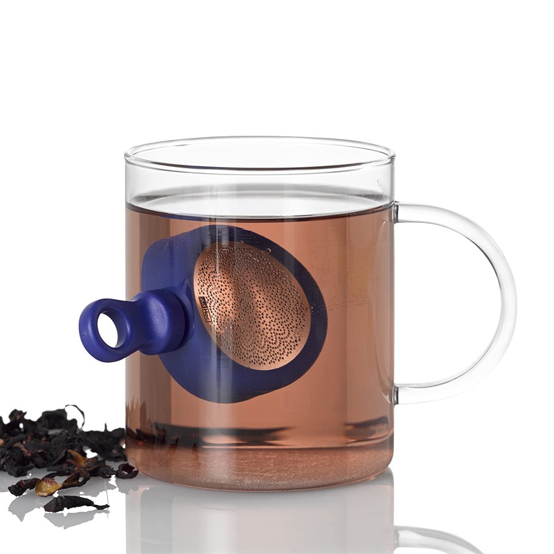 AdHoc TE32 MagTea Magnetic Tea Filter with Drainer MagTea, Blue,