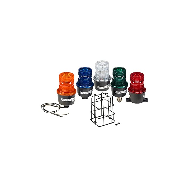 Federal Signal Low Profile Warning Light, Strobe, Green