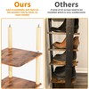 LUCKNOCK Vertical Shoe Rack, 8-Tier Tall Narrow Shoe Organizer for