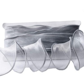 LIOOBO Organza Ribbon Ribbon Polyester Wrapping Ornaments Hair Accessories Wedding Party Decoration Length Approx. 39.4 ft (9 m)