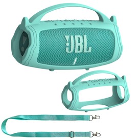 Silicone Cover Case for JBL Charge 5 Portable Bluetooth Speaker, Protective Skin Case for JBL Charge 5 Portable Bluetooth Speaker Accessories(Teal Case, NOT for Charge 5 Wi-Fi Version)
