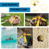 KEWUF Small Turtle Harness and Lead, Adjustable Nylon Running Lead