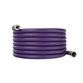 Camco EvoFlex 25-Ft Water Hose - RV Drinking Water Hose Contains No Lead, No BPA & No Phthalate - Flexible Design w/Stainless Steel Strain Relief Ends - 5/8” Inside Diameter, Purple (22582)
