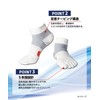 Okamoto CROSSPRO Running Socks, 5 Toes, Drying, Absorbent, Quick Drying,