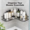 Wall Mounted Corner Shower Shelf for Bathroom Storage – Single-Tier