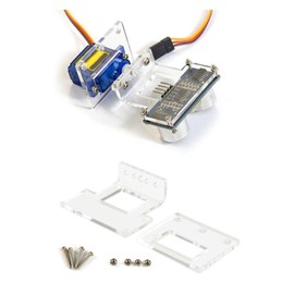 1PC Clear Plastic Mounting Bracket for SG90 Micro Servo Clear Plastic Mounting Bracket for SG90 Micro Servo