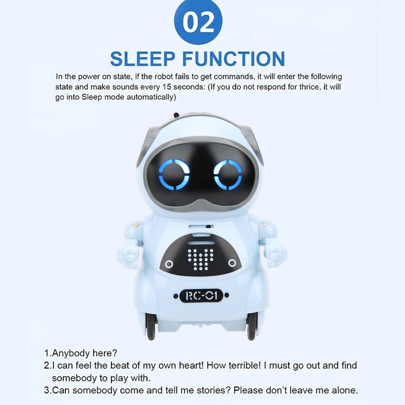939A Robot Toy Interactive Voice Recognition Record Singing Dancing Mini