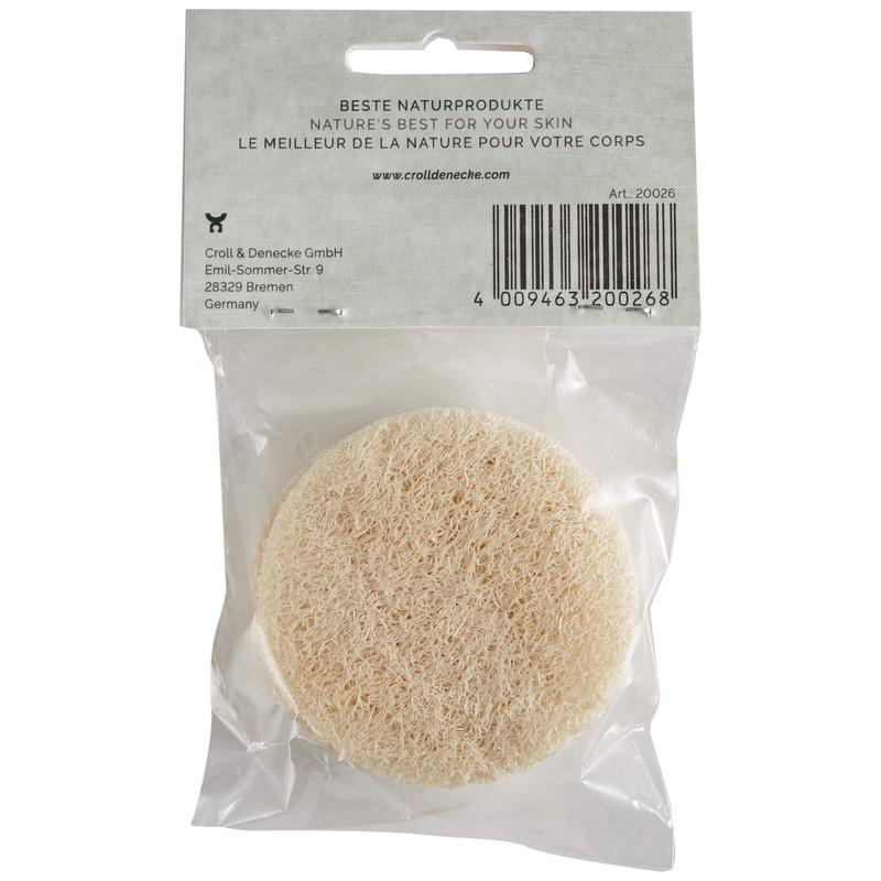 Croll and Denecke Round Loofah Exfoliating Pads, Pack of 5)