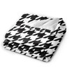 Perinsto Houndstooth Pattern Throw Blanket Ultra Soft Warm All Season