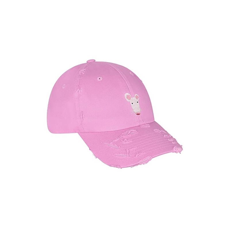 JPAK Hamster Vintage Dad Hat Embroidered Cap Cage Mouse Pink
