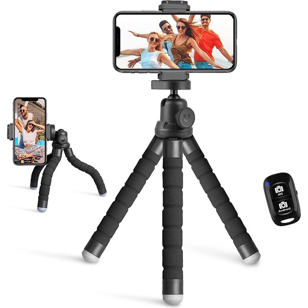 Eicaus Portable and Flexible Phone Tripod Stand for Cellphones, Compact