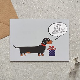 Dachshund Father's Day Card