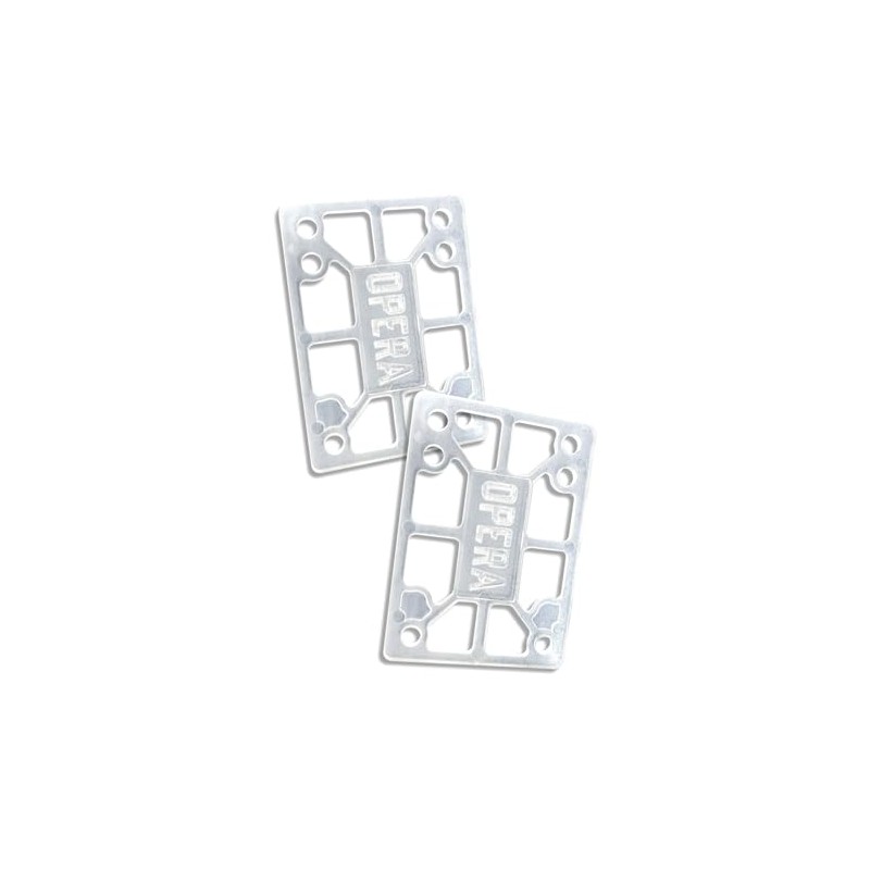 Opera Skateboard Riser Pads - Clear - 1/8"