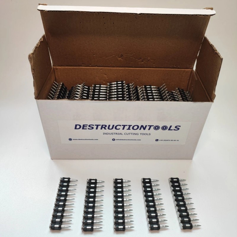 Destructiontools 1000x Collated concrete nails 22mm - for Destructiontoo
