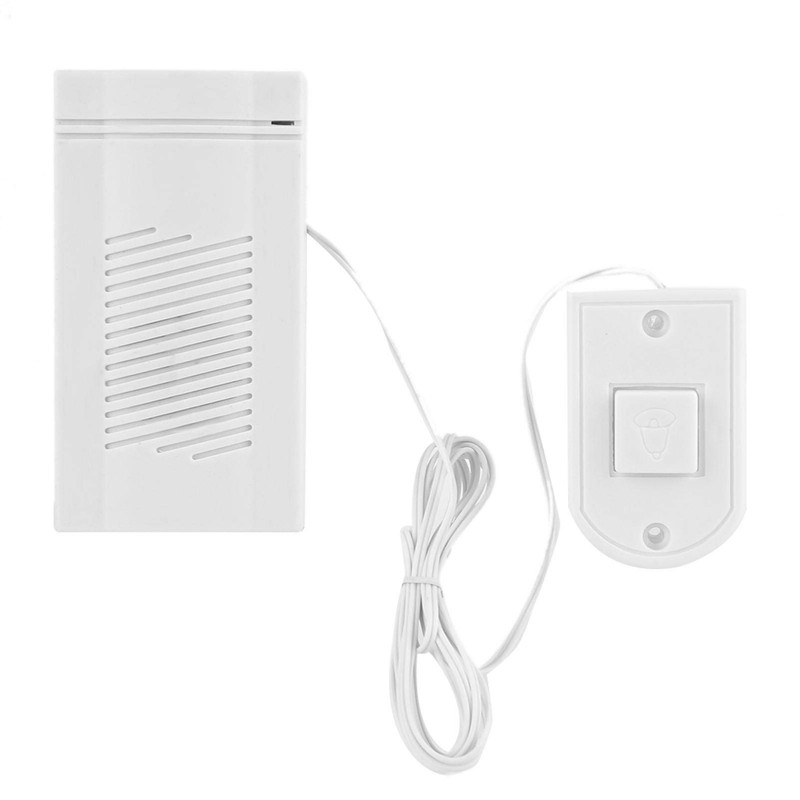 Wired Doorbell, Push Button Door Chime Kit ABS Wall Mounted