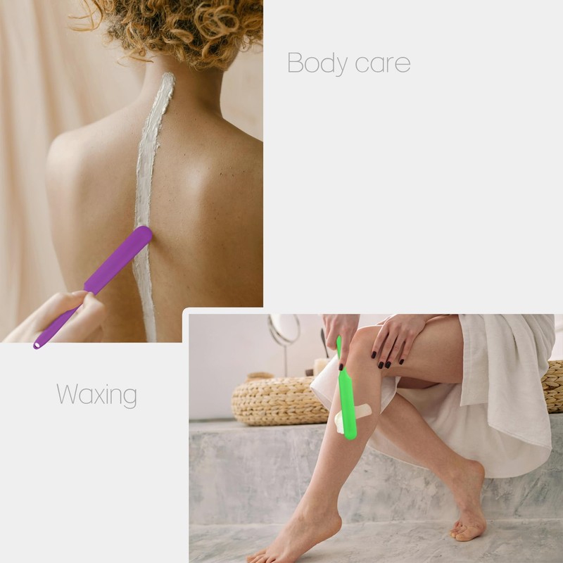 2-PCS Non-Stick Reusable Wax Silicone Spatula, Silicone Waxing Applicators for