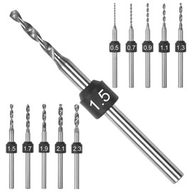 AM ARROWMAX PCB Micro Drill Bit Set, 0.5mm-2.3mm, 3/32-Inch Shank, Size Marked, Tungsten Carbide Jewelry Drill Bits Set, Hole Drilling Tool for DIY, Amber, Beads, PCB, Wood, Bead (PCB B Set)