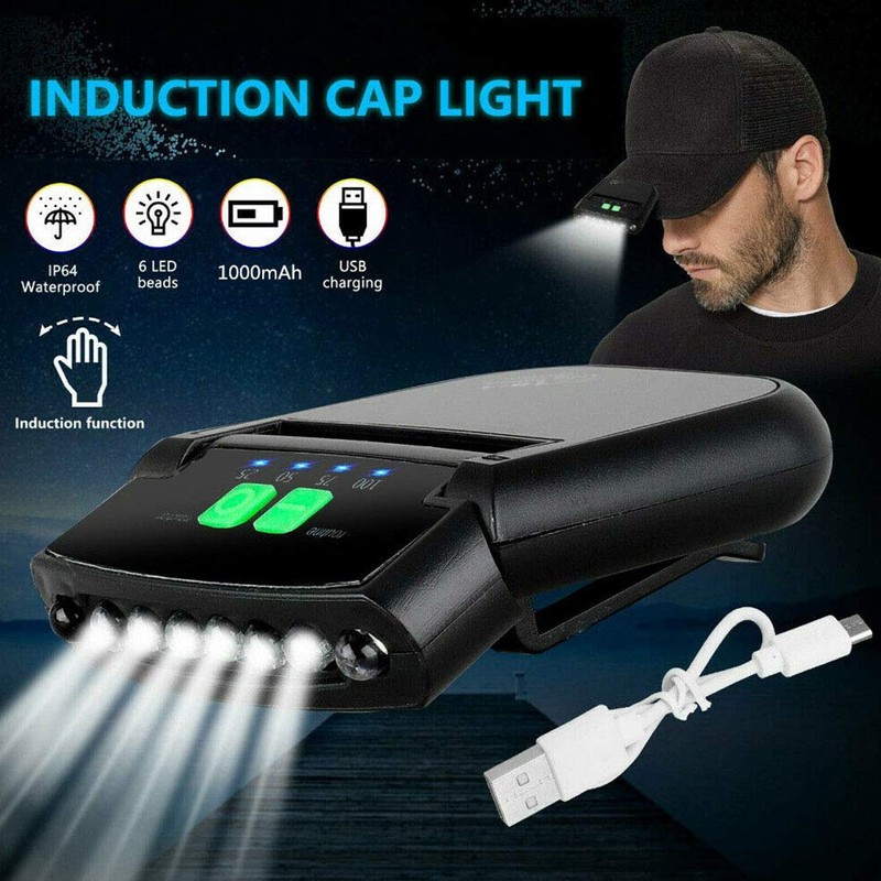 Xiaokeis 2 Pcs LED Hat Lights Clip On, Cap Light
