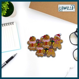LEMILLE Parche para parejas de caramelos, parches para planchar de 3 pulgadas, parches de bordado de Navidad para ropa, mochilas, sombreros, bolsas de jeans, parches bordados estéticos de Navidad,